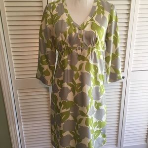 Boden silk dress with polyester lining